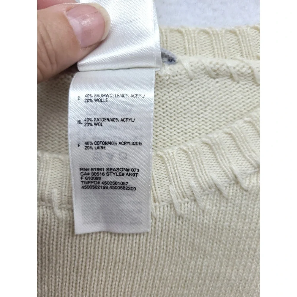 Vintage Tan‎ The North Face Mens Pullover Sweater Sleeve Patch L